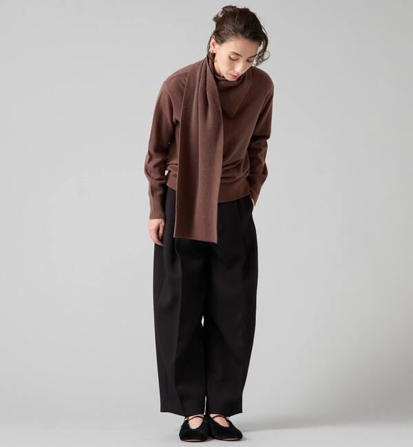 Liesse「ストールデザインニットトップス」|ニット・セーター|