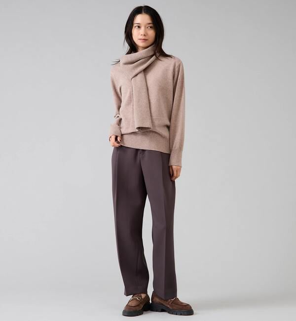 Liesse「ストールデザインニットトップス」|ニット・セーター|