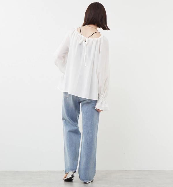 SOFFITTO「シアーギャザーブラウス」|シャツ・ブラウス|
