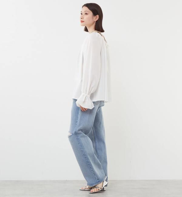 SOFFITTO「シアーギャザーブラウス」|シャツ・ブラウス|