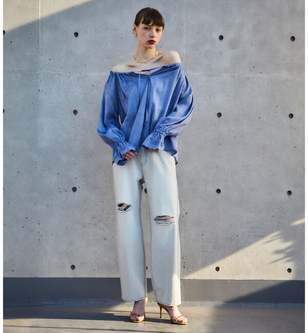 SOFFITTO「シアーギャザーブラウス」|シャツ・ブラウス|