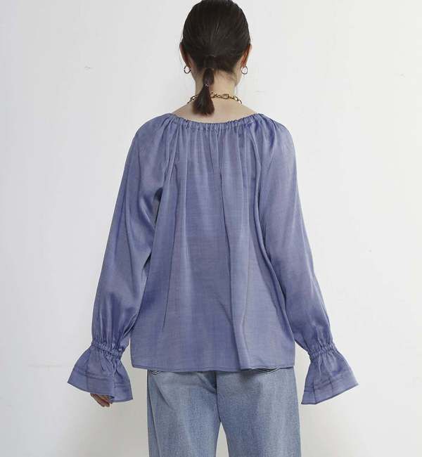 SOFFITTO「シアーギャザーブラウス」|シャツ・ブラウス|