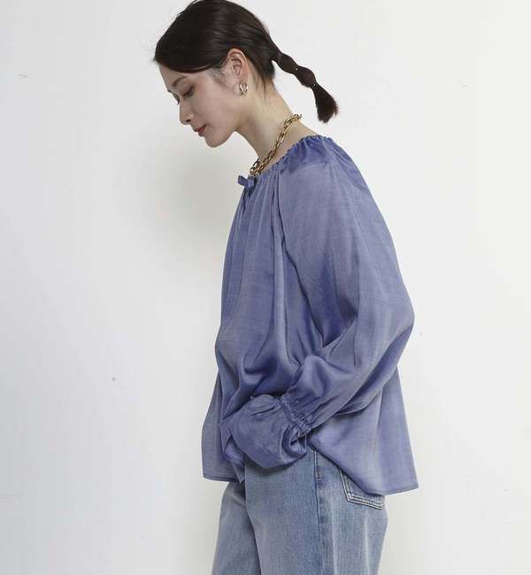 SOFFITTO「シアーギャザーブラウス」|シャツ・ブラウス|