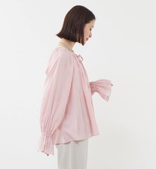 SOFFITTO「シアーギャザーブラウス」|シャツ・ブラウス|