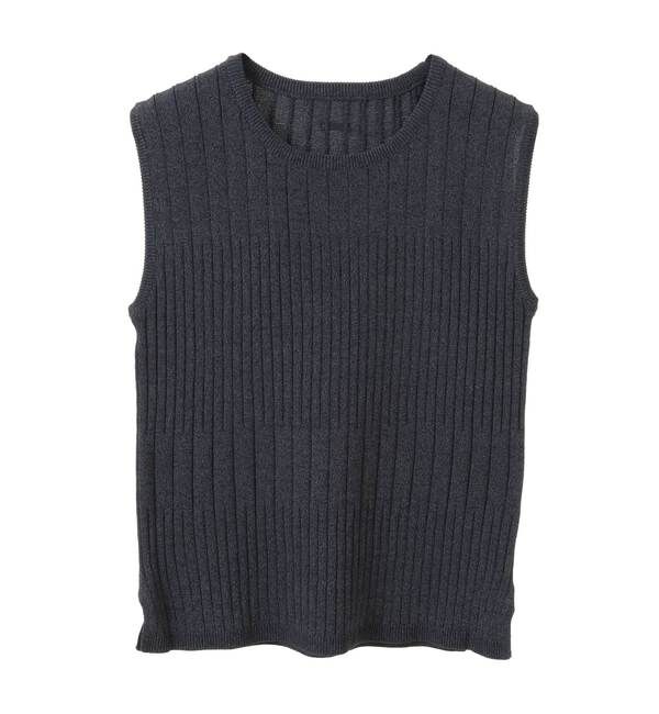 Soffitto「《定番》ランダムリブノースリーブニット」|ニット・セーター|