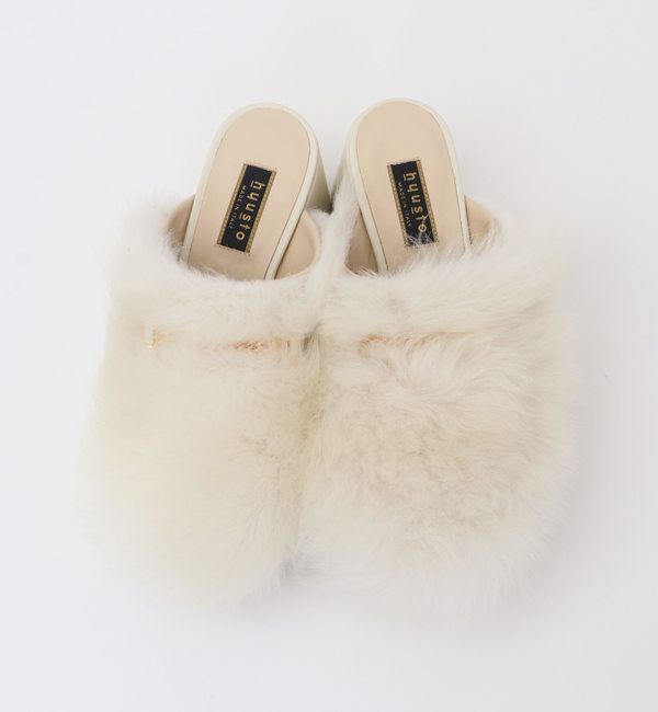 A_「【hyusto（ヒュースト）】ファーサボ HYUSTO22FW-1」|サンダル|