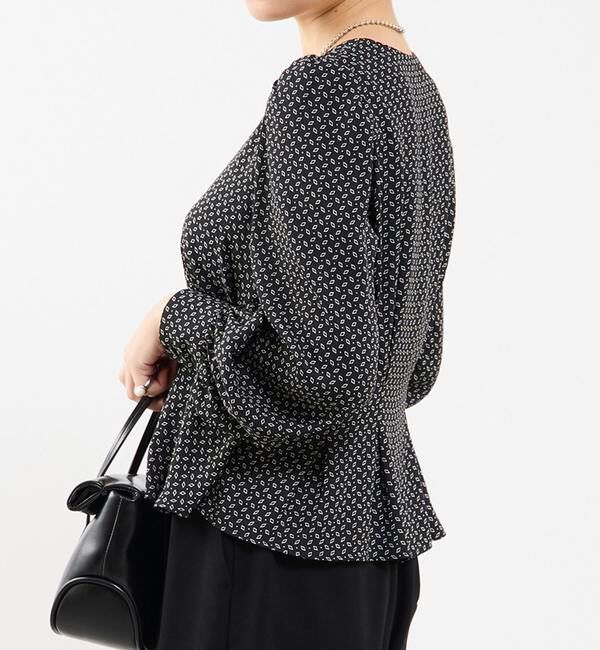 Soffitto「Vネックウエストタックブラウス」|シャツ・ブラウス|