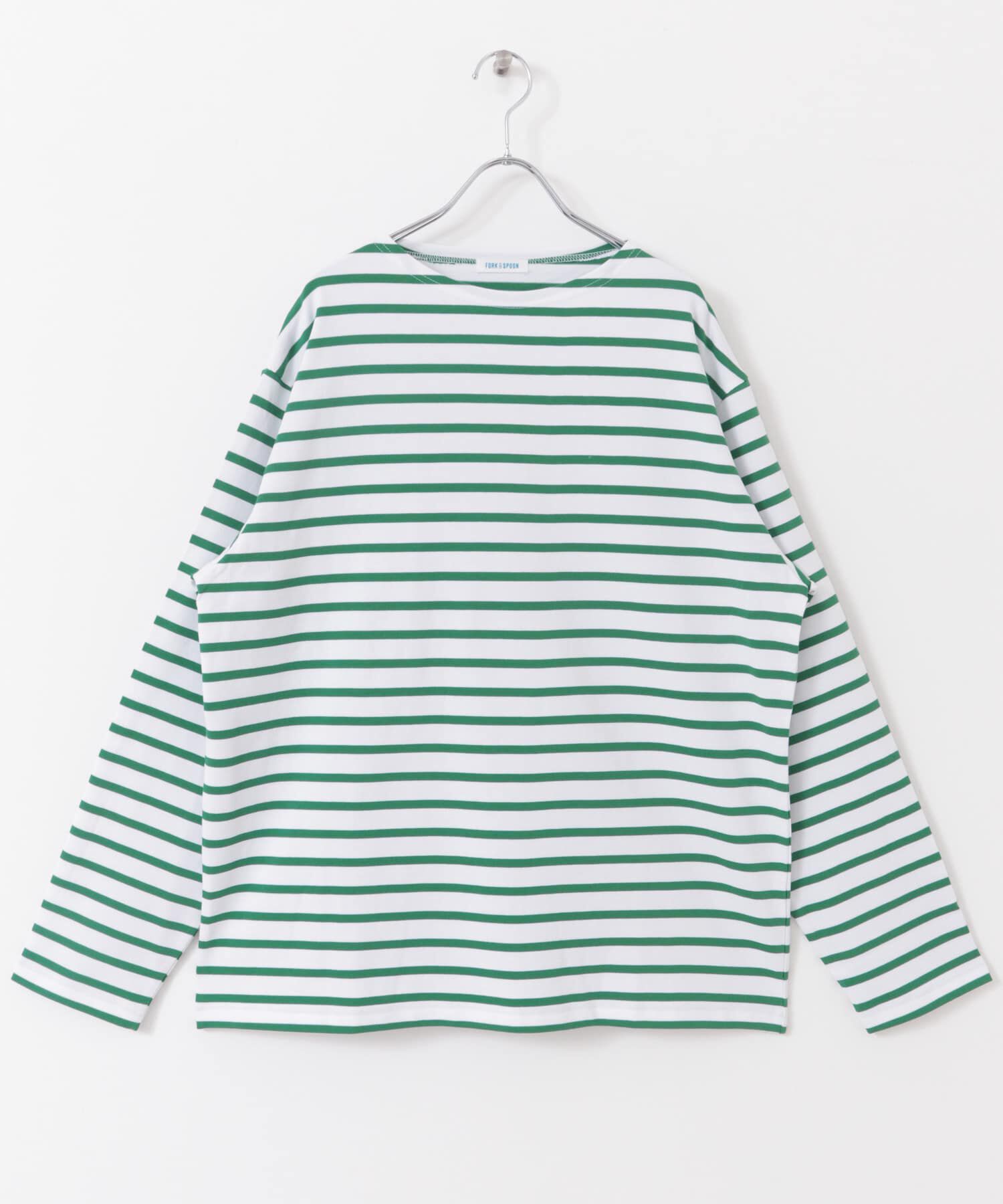 URBAN RESEARCH DOORS「『ユニセックス』FORK&SPOON　ボートネックボーダー」|Tシャツ・カットソー|