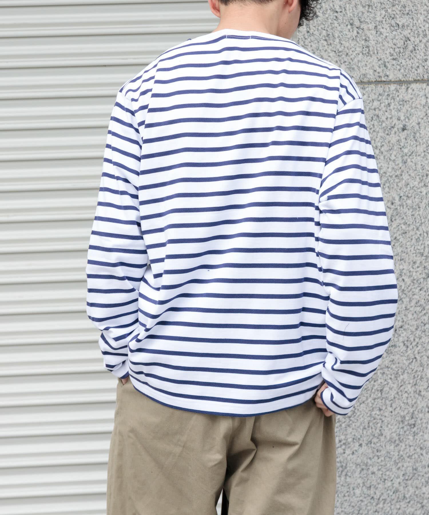 URBAN RESEARCH DOORS「『ユニセックス』FORK&SPOON　ボートネックボーダー」|Tシャツ・カットソー|