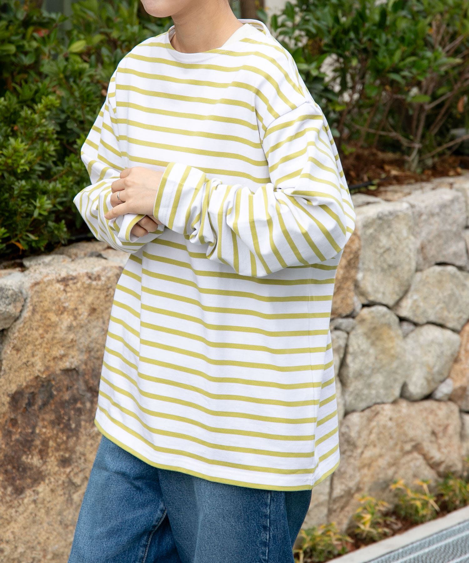 URBAN RESEARCH DOORS「『ユニセックス』FORK&SPOON　ボートネックボーダー」|Tシャツ・カットソー|