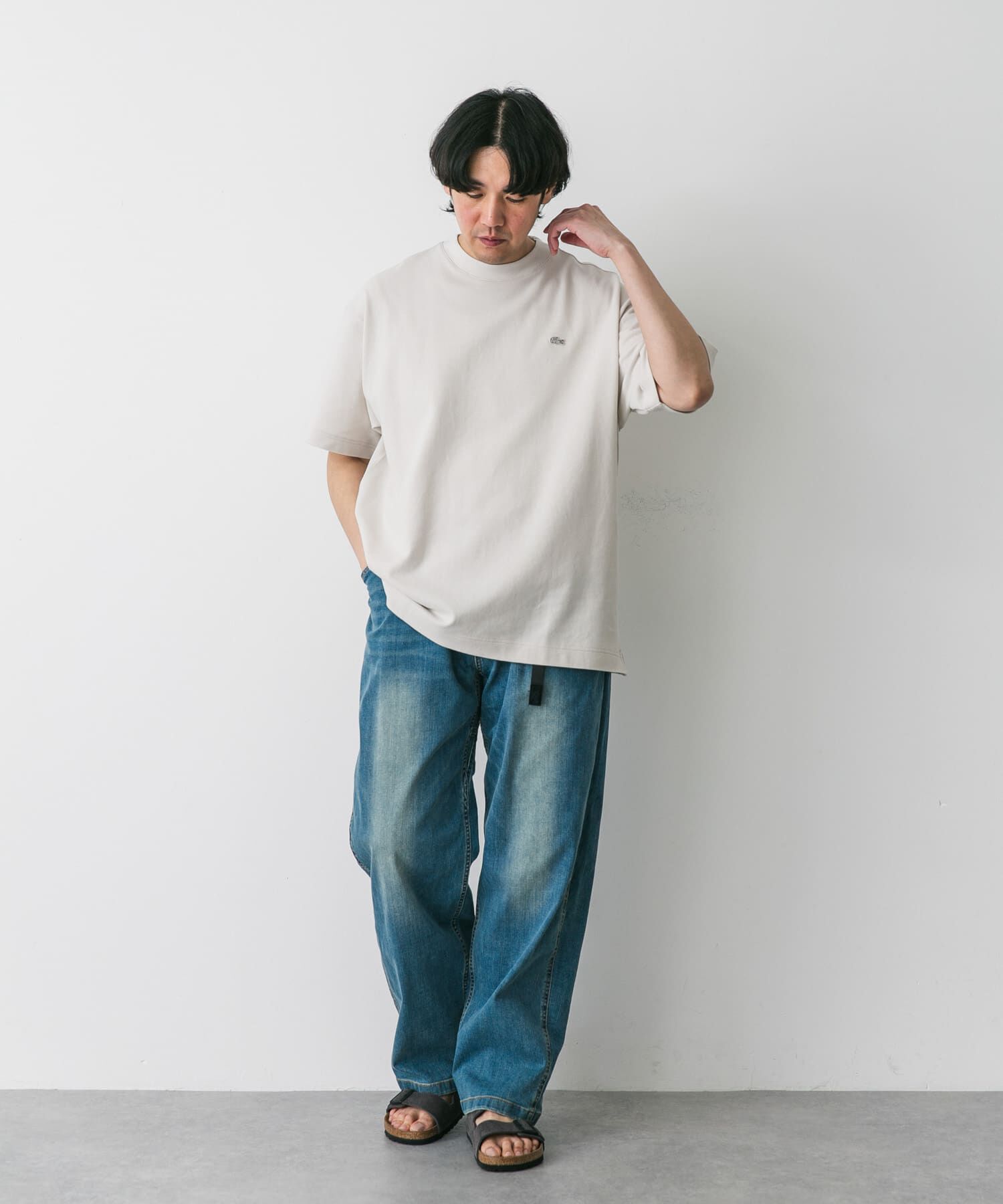 URBAN RESEARCH DOORS「『別注』LACOSTE&times;DOORS　moss stitch ShortSleeve T-shirts」|Tシャツ・カットソー|