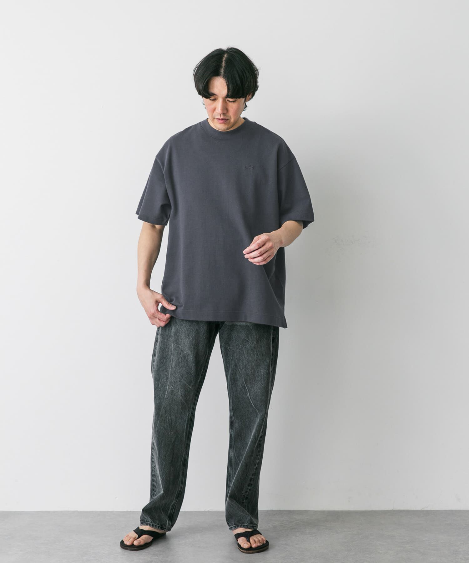 URBAN RESEARCH DOORS「『別注』LACOSTE&times;DOORS　moss stitch ShortSleeve T-shirts」|Tシャツ・カットソー|
