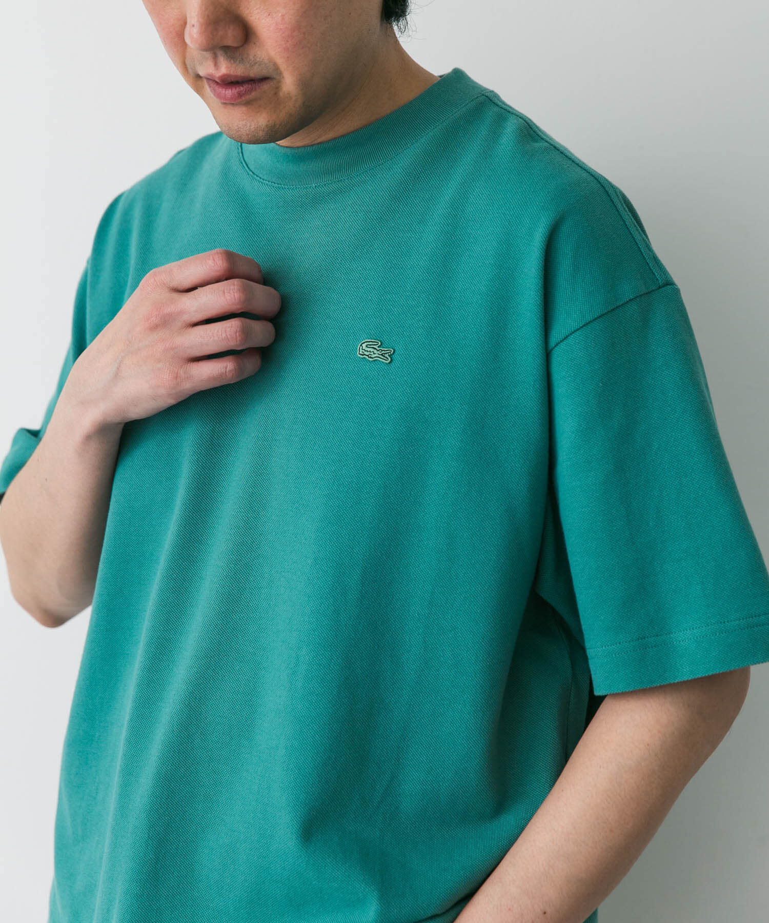 URBAN RESEARCH DOORS「『別注』LACOSTE&times;DOORS　moss stitch ShortSleeve T-shirts」|Tシャツ・カットソー|