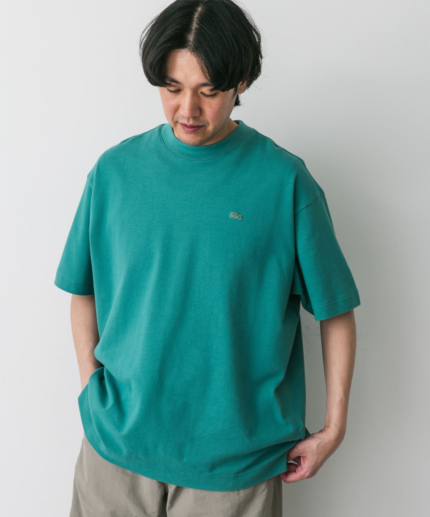 URBAN RESEARCH DOORS「『別注』LACOSTE&times;DOORS　moss stitch ShortSleeve T-shirts」|Tシャツ・カットソー|