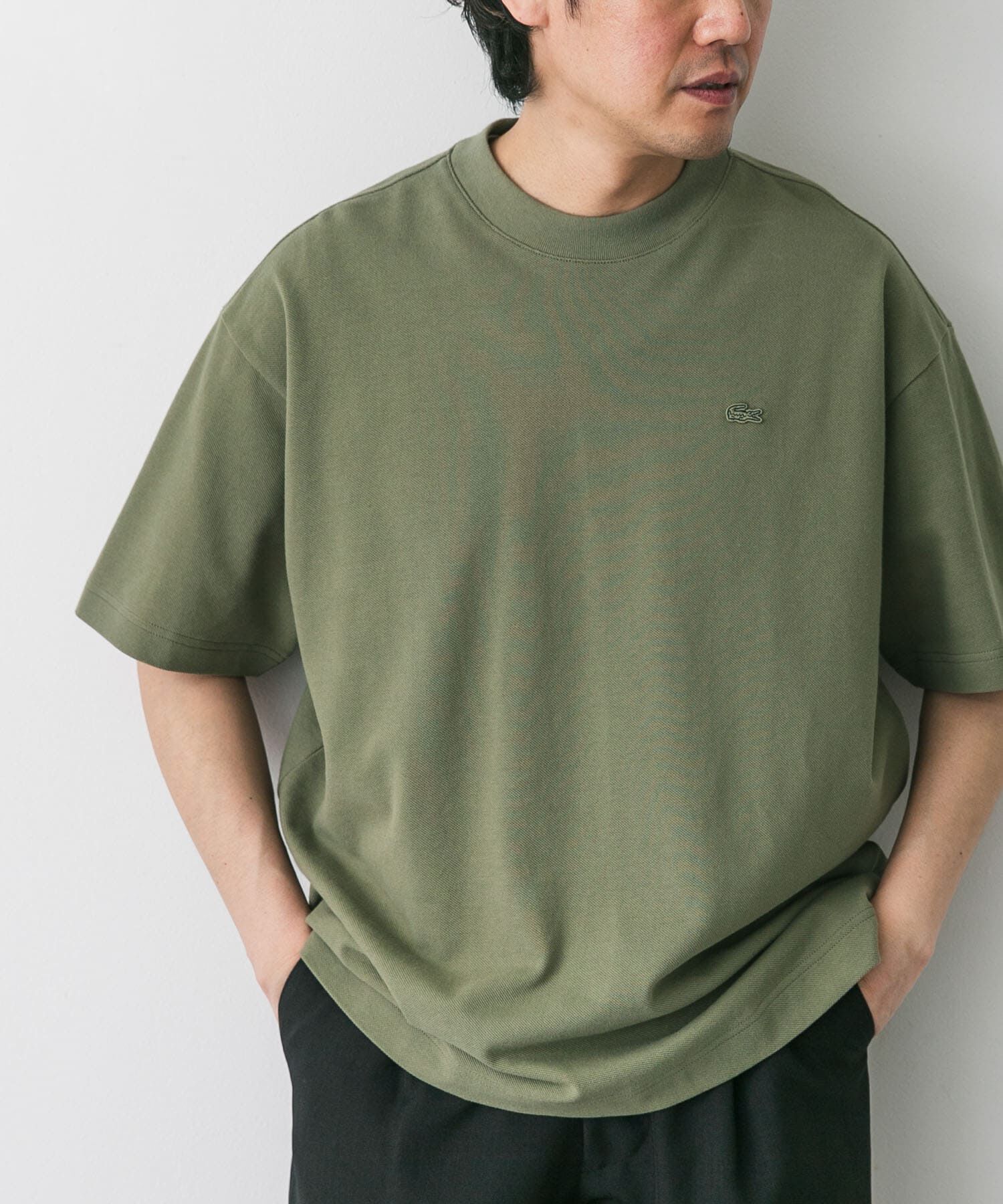 URBAN RESEARCH DOORS「『別注』LACOSTE&times;DOORS　moss stitch ShortSleeve T-shirts」|Tシャツ・カットソー|