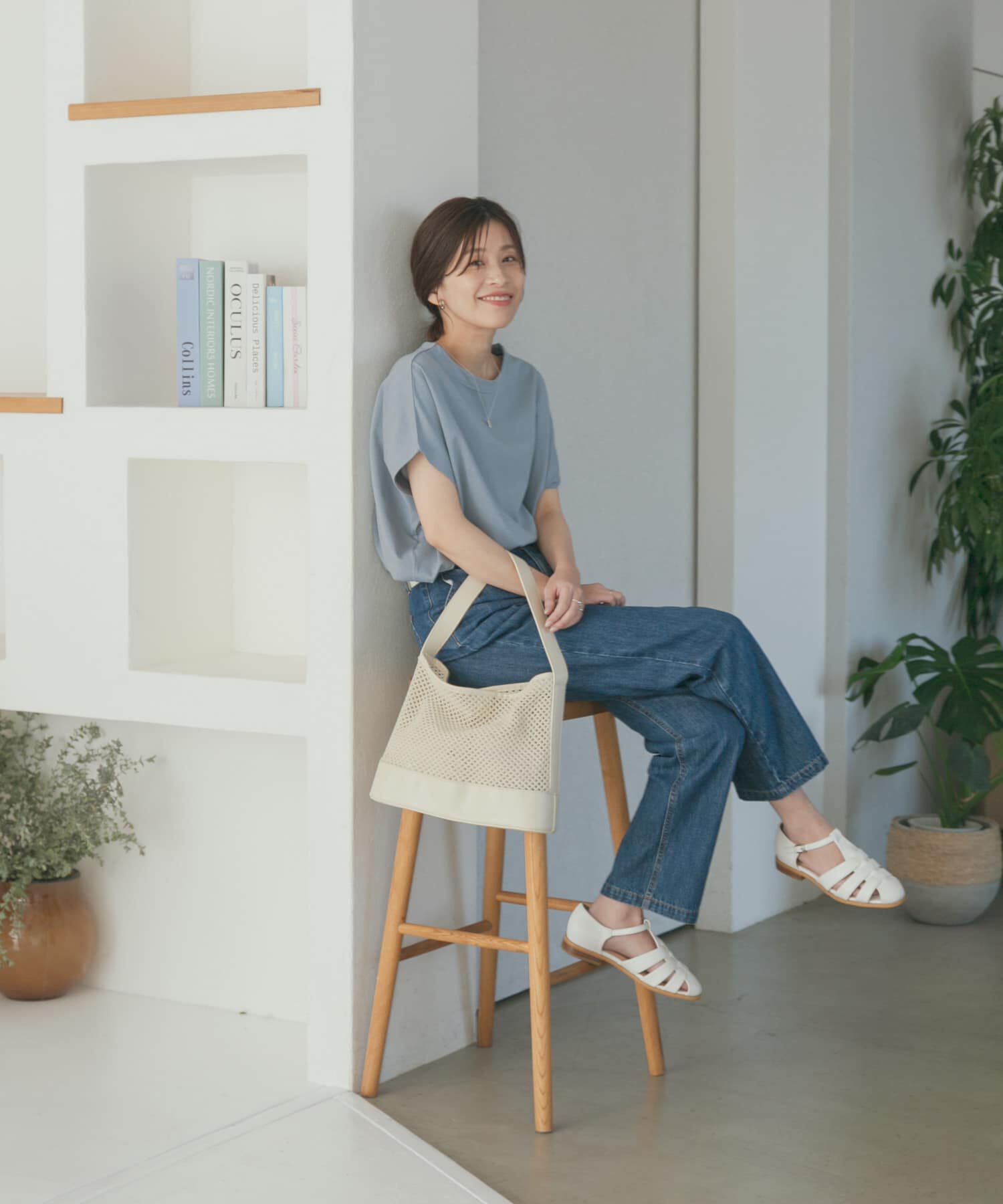 URBAN RESEARCH DOORS「『UR TECH ひやサラクール』ドライコットンボートネックプルオーバー」|Tシャツ・カットソー|