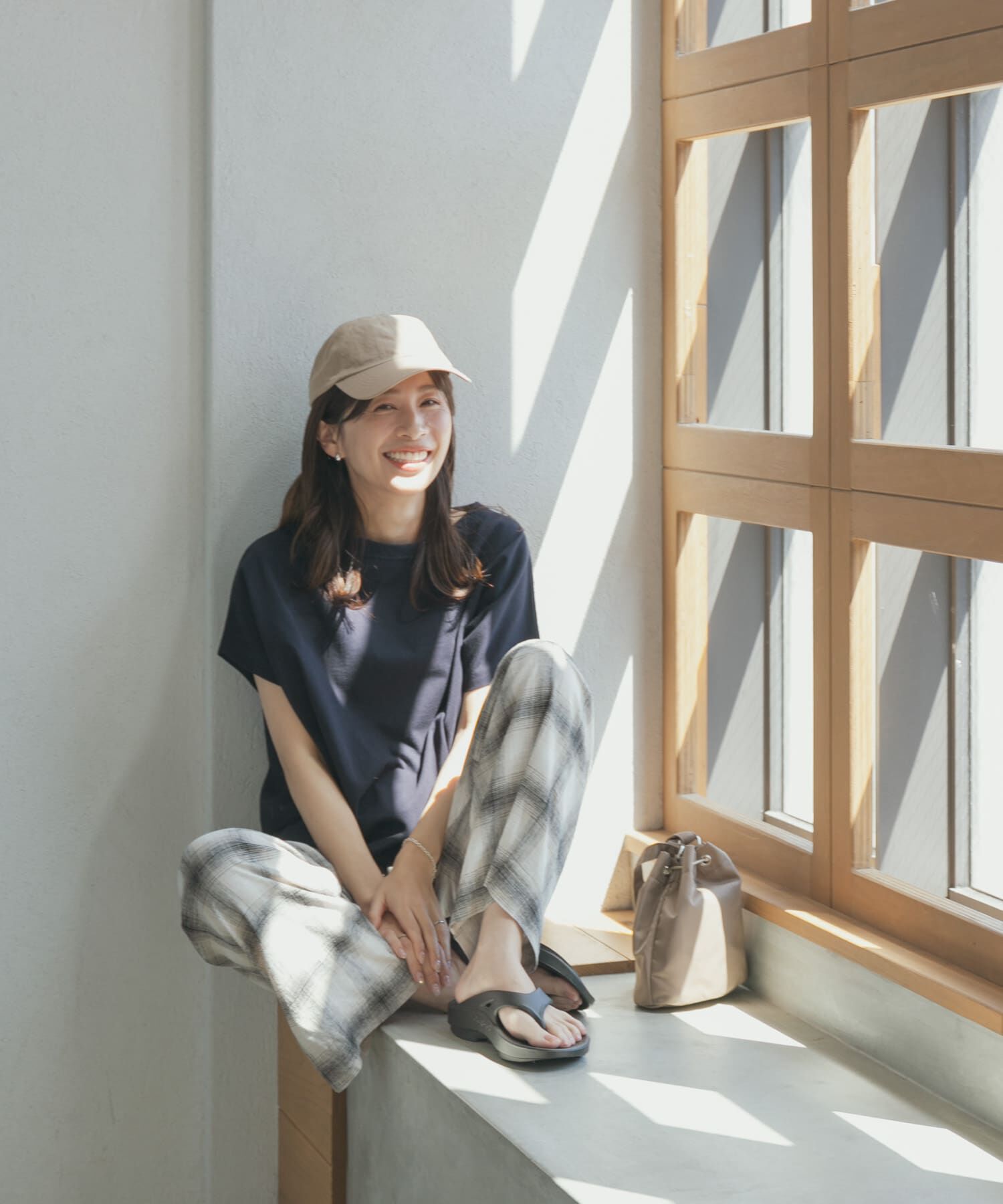 URBAN RESEARCH DOORS「『UR TECH ひやサラクール』ドライコットンボートネックプルオーバー」|Tシャツ・カットソー|