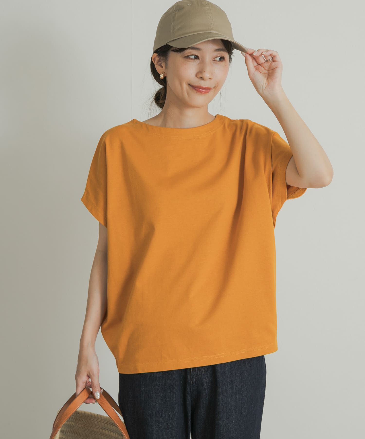 URBAN RESEARCH DOORS「『UR TECH ひやサラクール』ドライコットンボートネックプルオーバー」|Tシャツ・カットソー|