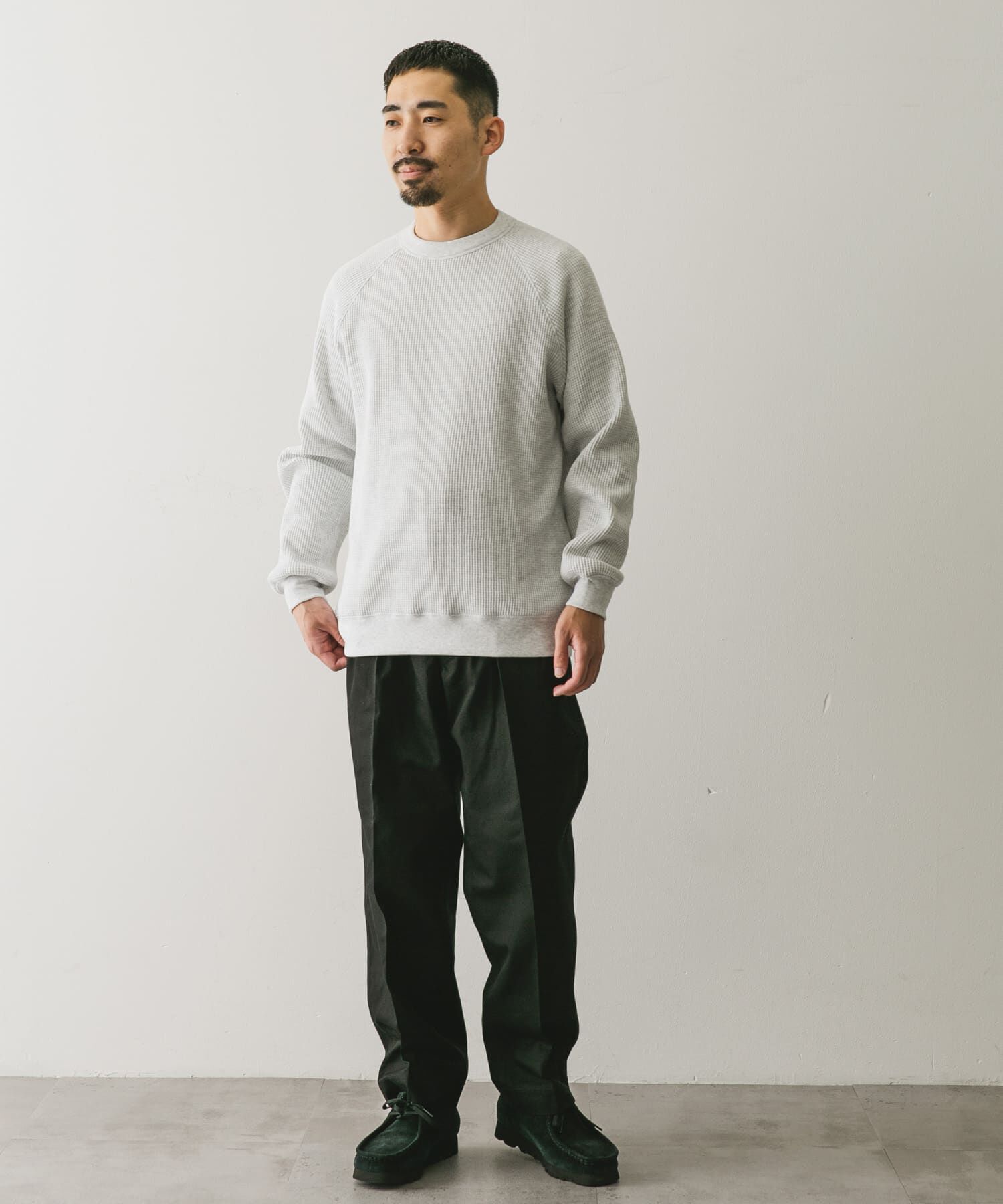 URBAN RESEARCH DOORS「『UR TECH』ワッフルロングスリーブTシャツ」|Tシャツ・カットソー|