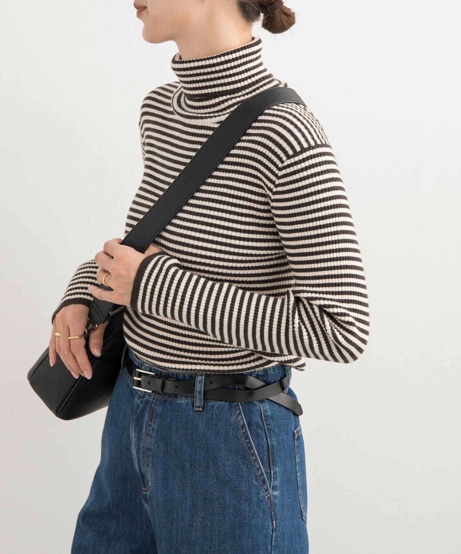 URBAN RESEARCH DOORS「ボーダーリブタートル」|ニット・セーター|