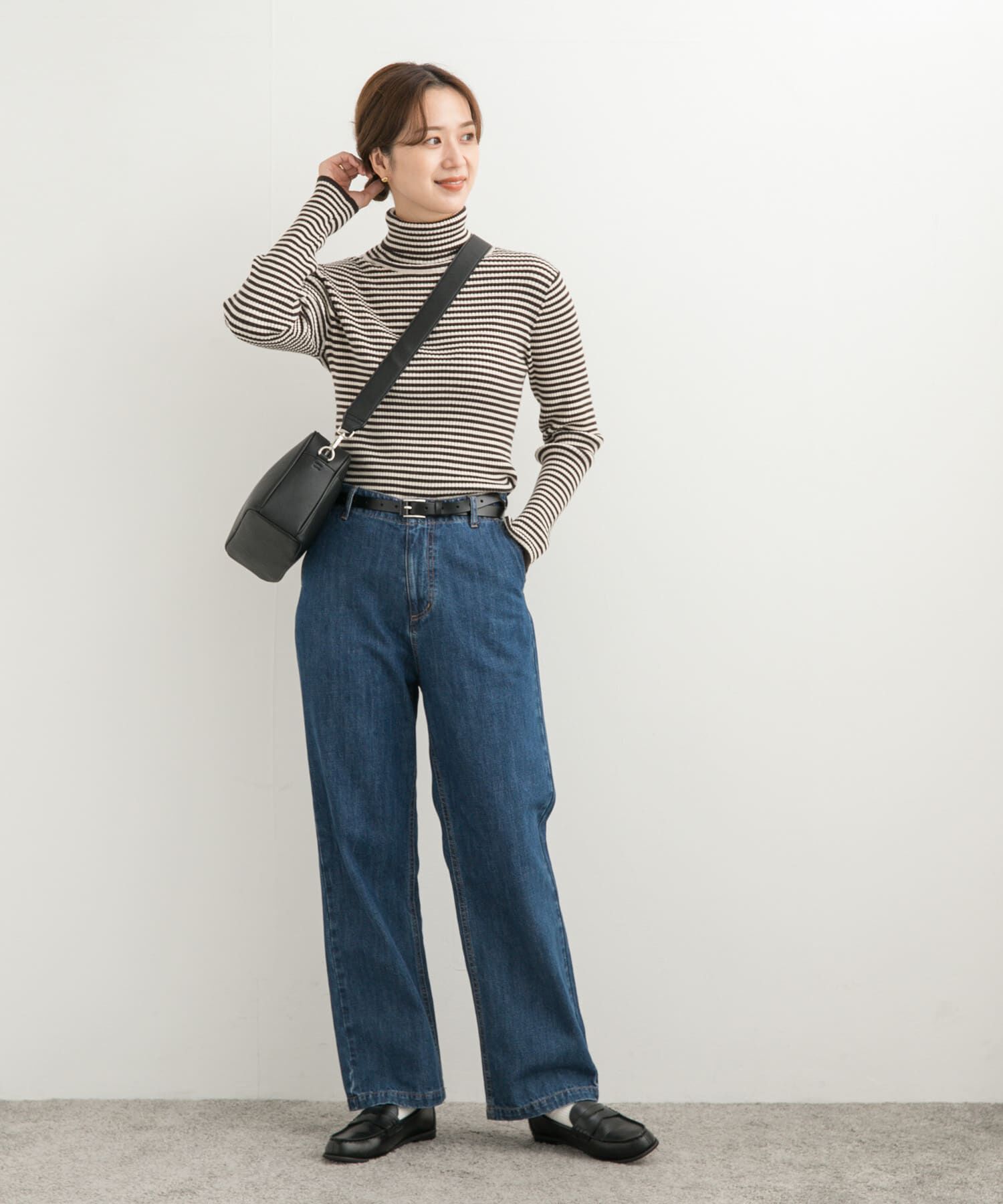 URBAN RESEARCH DOORS「ボーダーリブタートル」|ニット・セーター|