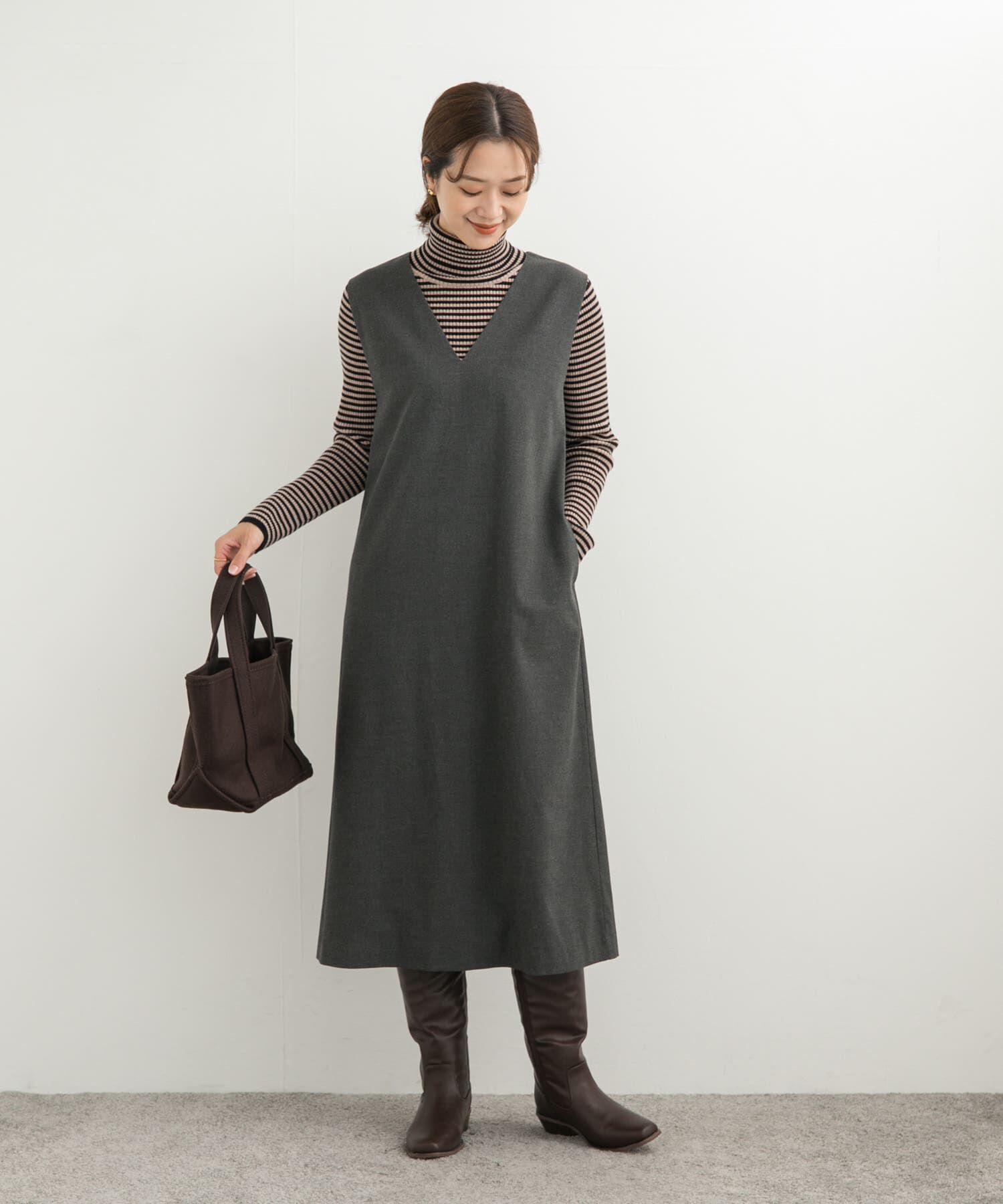 URBAN RESEARCH DOORS「ボーダーリブタートル」|ニット・セーター|