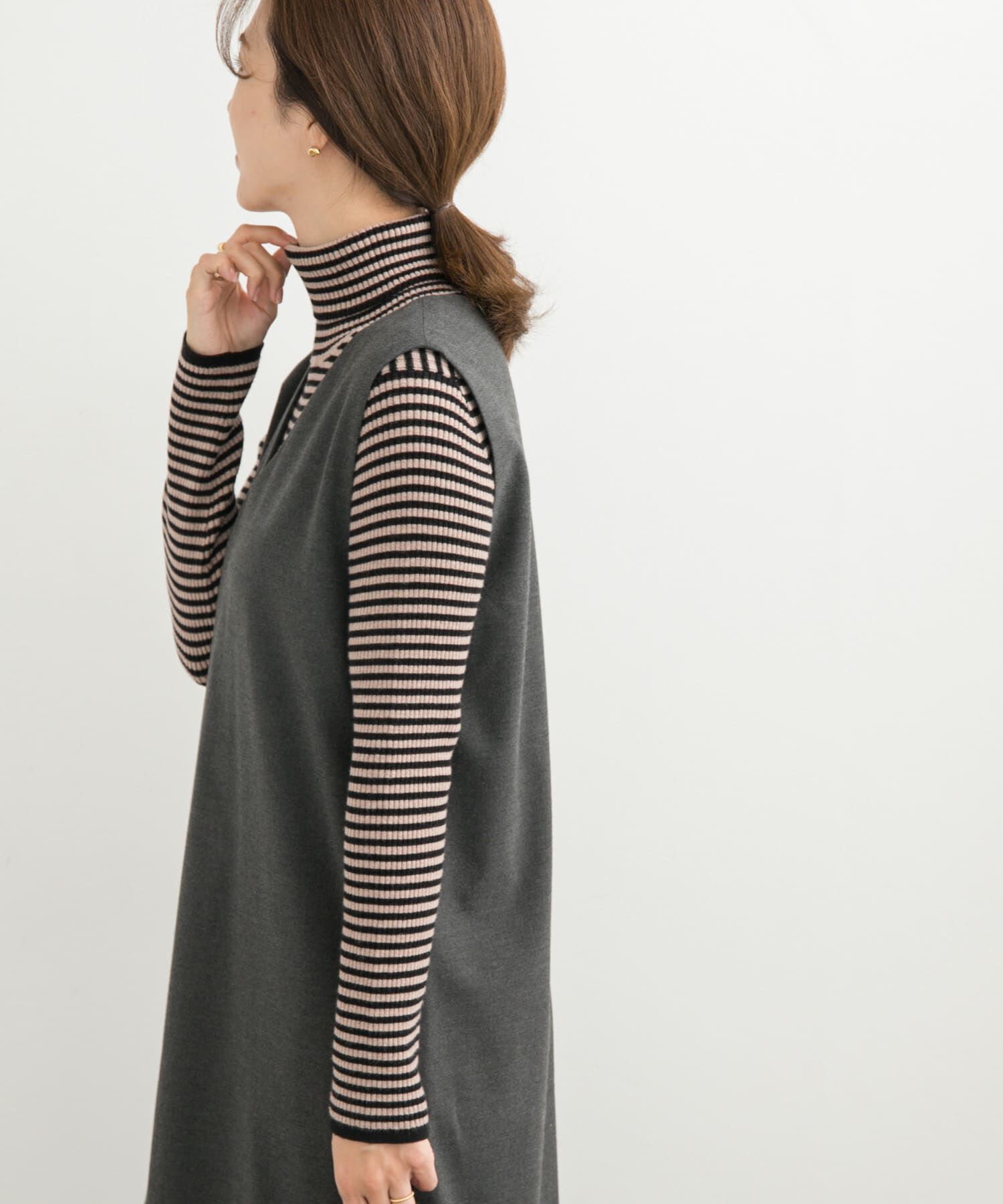 URBAN RESEARCH DOORS「ボーダーリブタートル」|ニット・セーター|