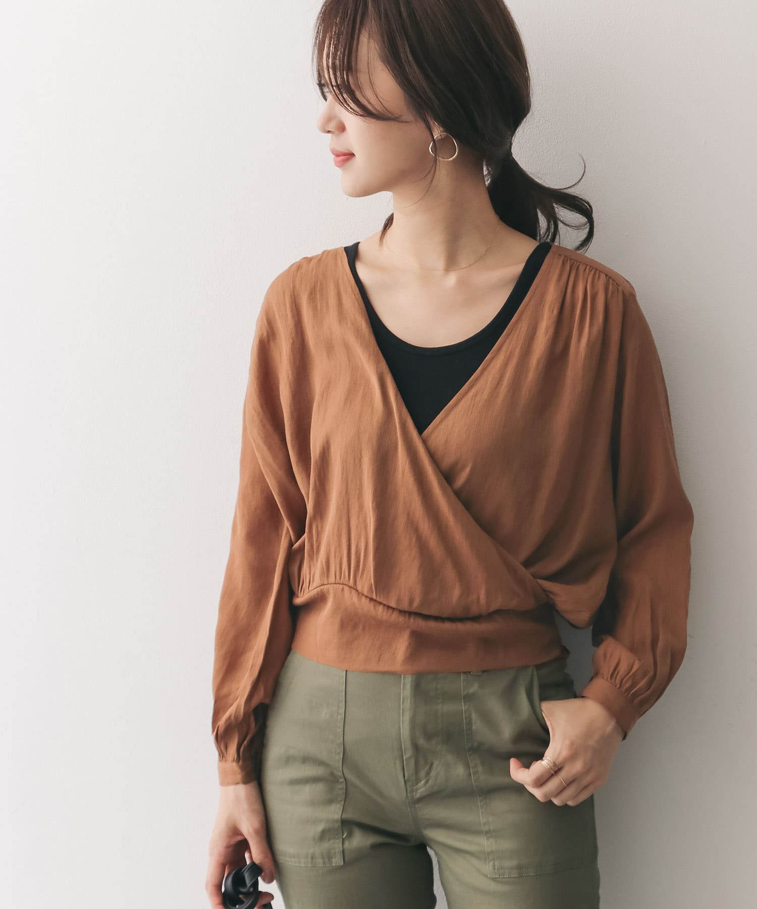 URBAN RESEARCH DOORS「カシュクールブラウス&there4;」|シャツ・ブラウス|