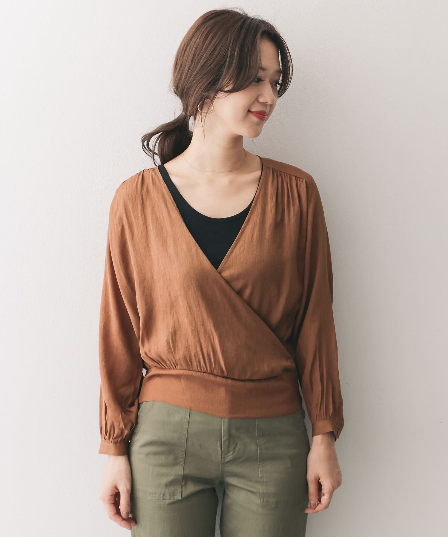 URBAN RESEARCH DOORS「カシュクールブラウス&there4;」|シャツ・ブラウス|