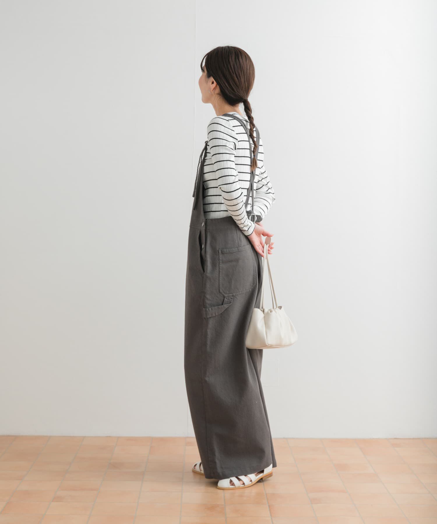 URBAN RESEARCH DOORS「コットンバッククロスサロペット」|スカート|