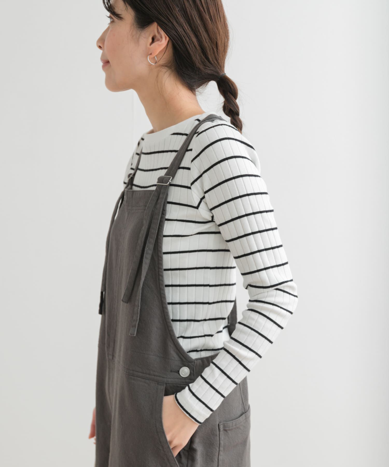 URBAN RESEARCH DOORS「コットンバッククロスサロペット」|スカート|