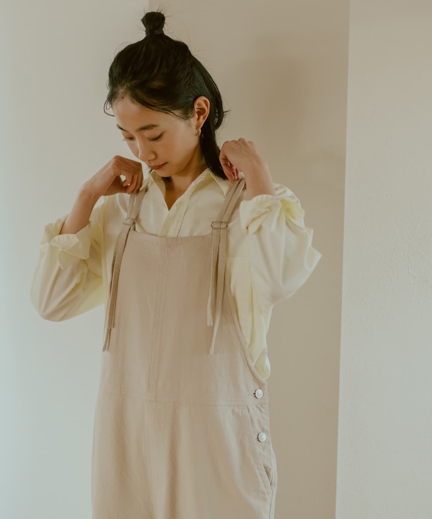 URBAN RESEARCH DOORS「コットンバッククロスサロペット」|スカート|