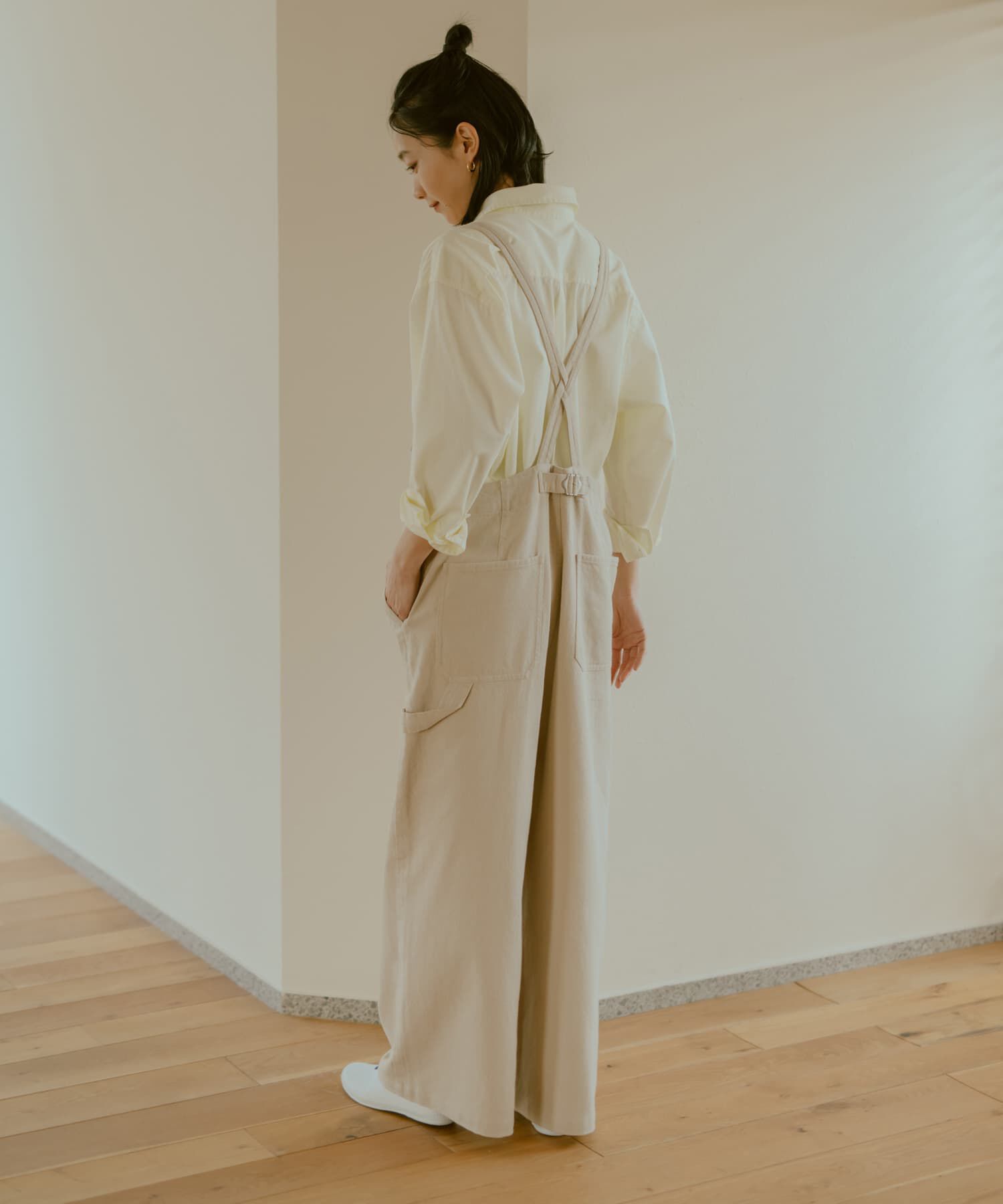 URBAN RESEARCH DOORS「コットンバッククロスサロペット」|スカート|