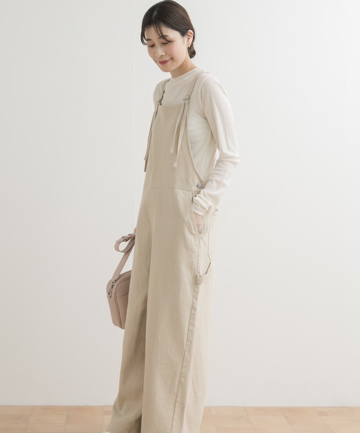 URBAN RESEARCH DOORS「コットンバッククロスサロペット」|スカート|