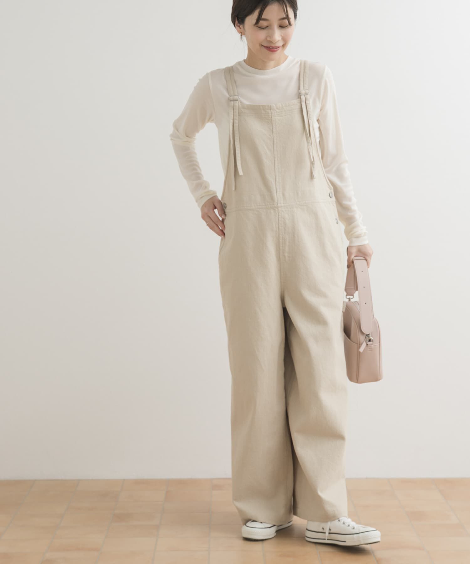 URBAN RESEARCH DOORS「コットンバッククロスサロペット」|スカート|