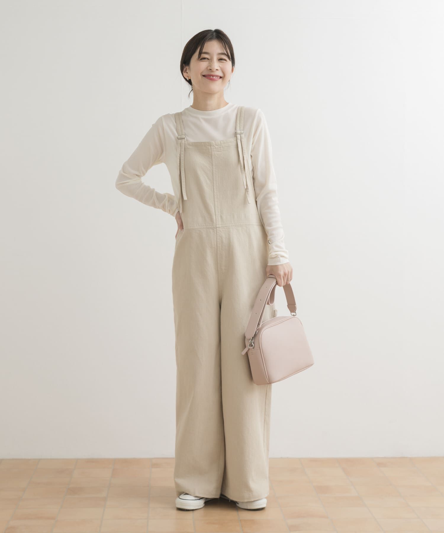 URBAN RESEARCH DOORS「コットンバッククロスサロペット」|スカート|