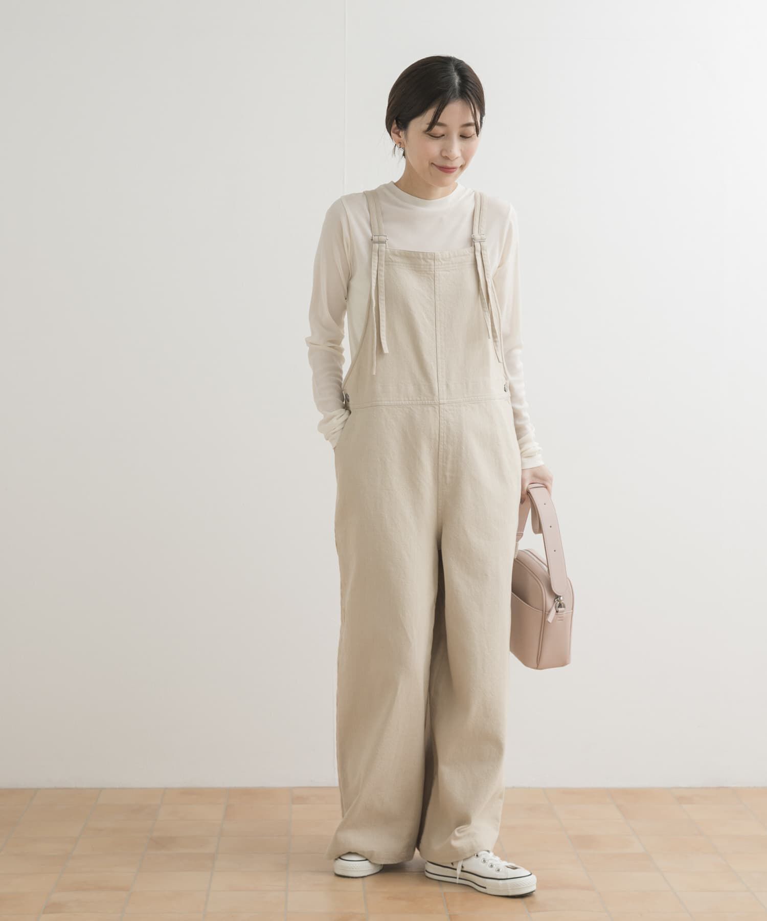 URBAN RESEARCH DOORS「コットンバッククロスサロペット」|スカート|