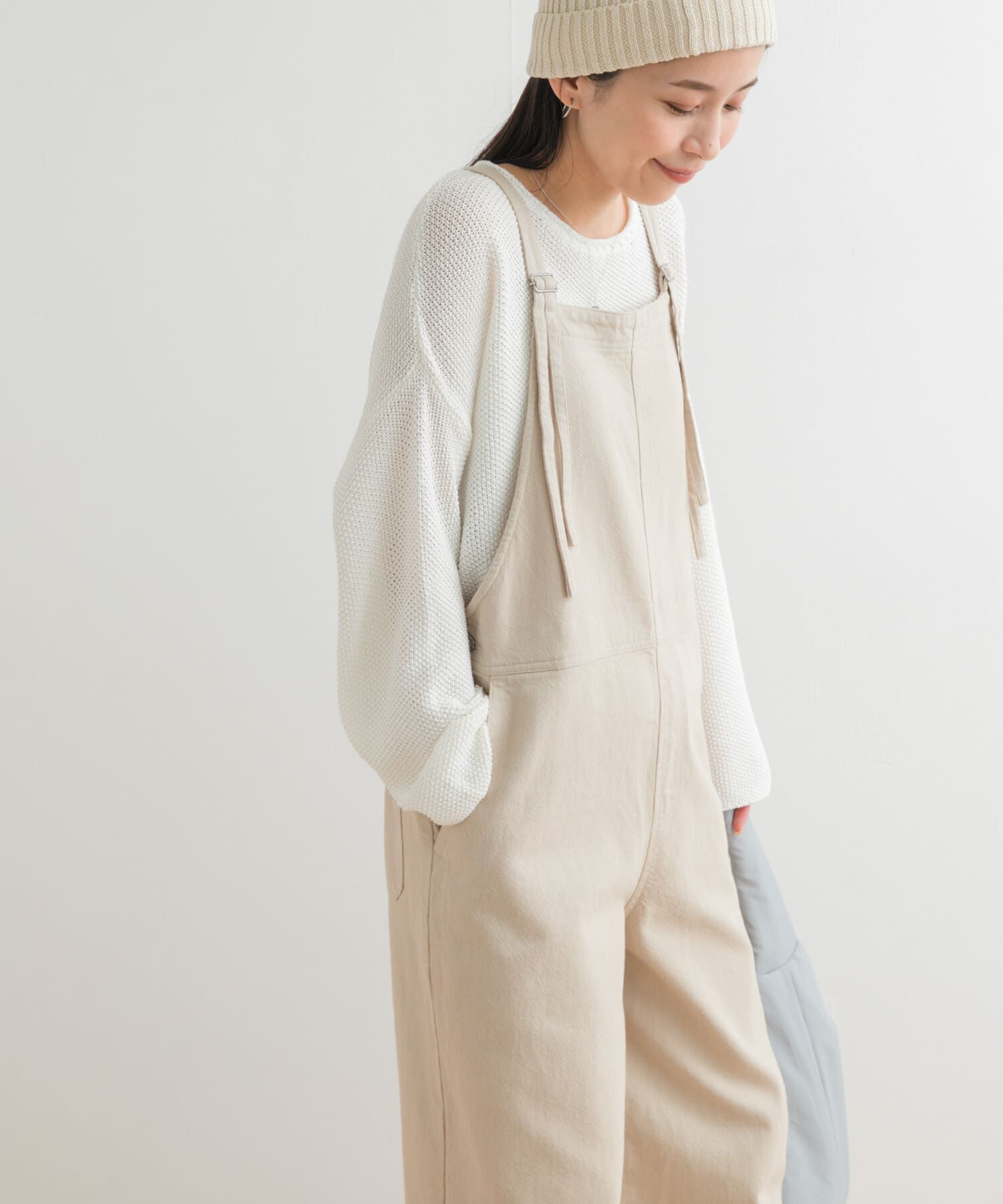 URBAN RESEARCH DOORS「コットンバッククロスサロペット」|スカート|