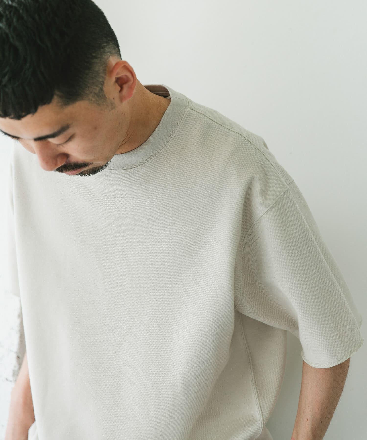 URBAN RESEARCH DOORS「鹿の子 ダブルフェイス ショートスリーブ Tシャツ」|Tシャツ・カットソー|