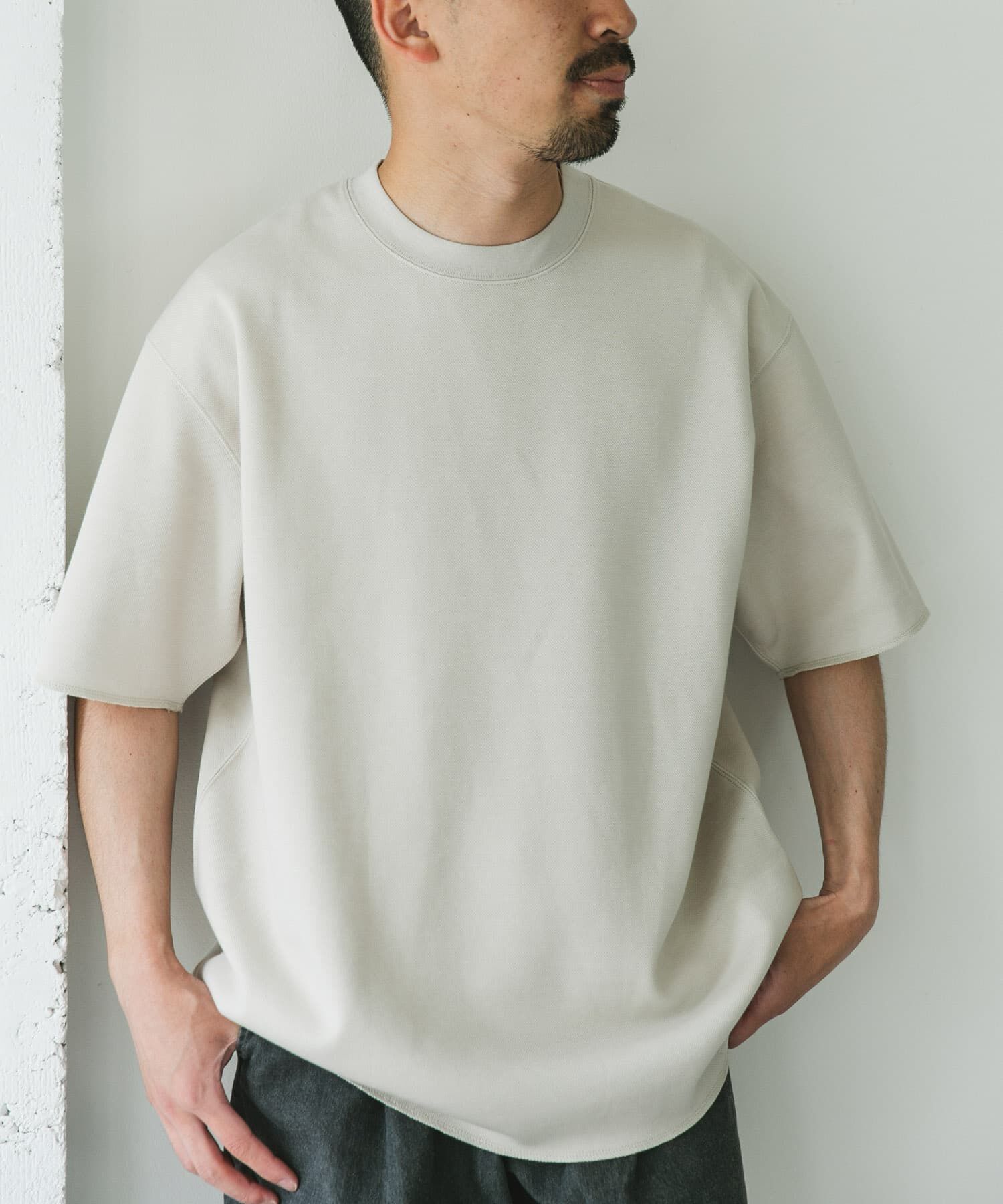 URBAN RESEARCH DOORS「鹿の子 ダブルフェイス ショートスリーブ Tシャツ」|Tシャツ・カットソー|