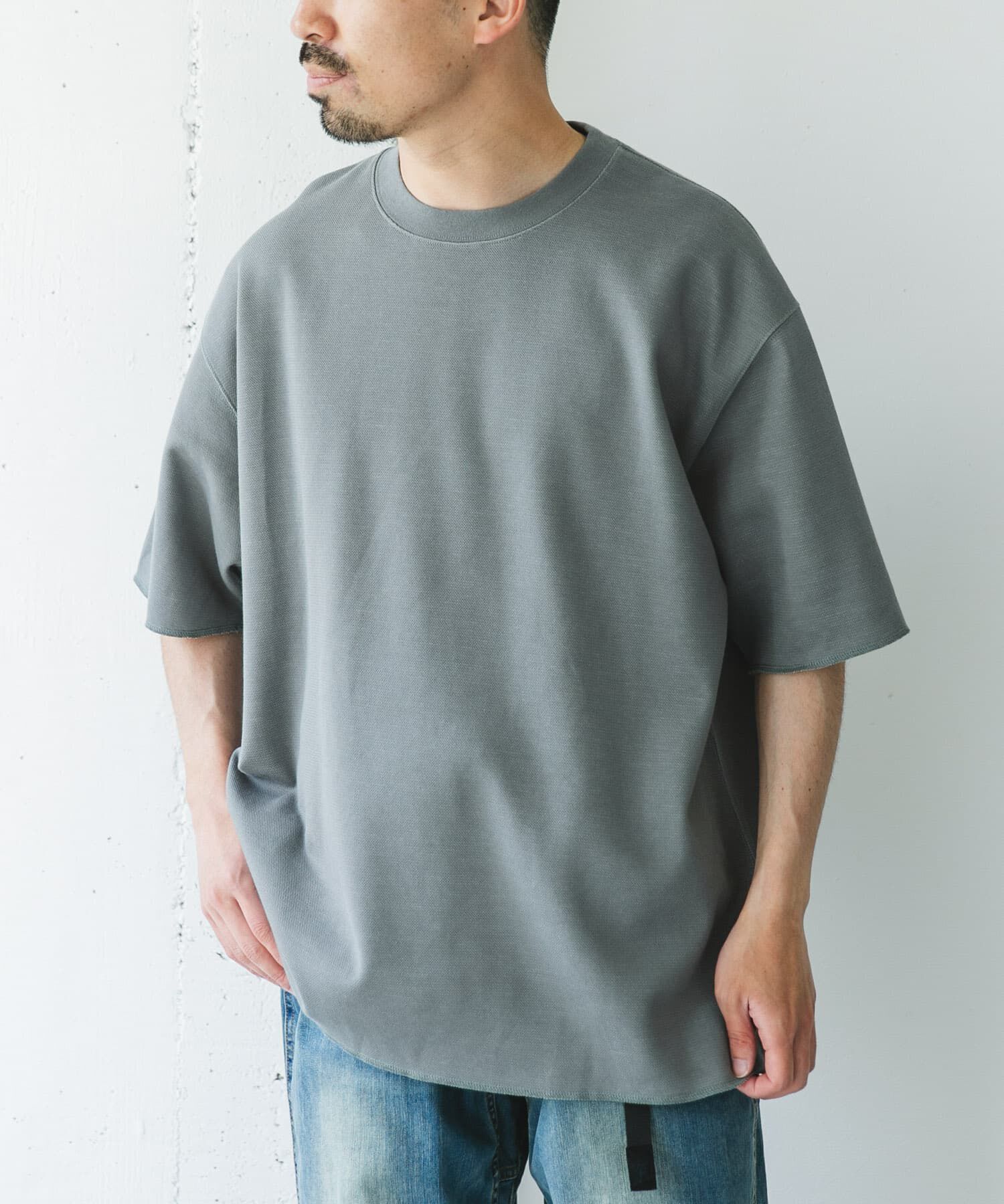 URBAN RESEARCH DOORS「鹿の子 ダブルフェイス ショートスリーブ Tシャツ」|Tシャツ・カットソー|