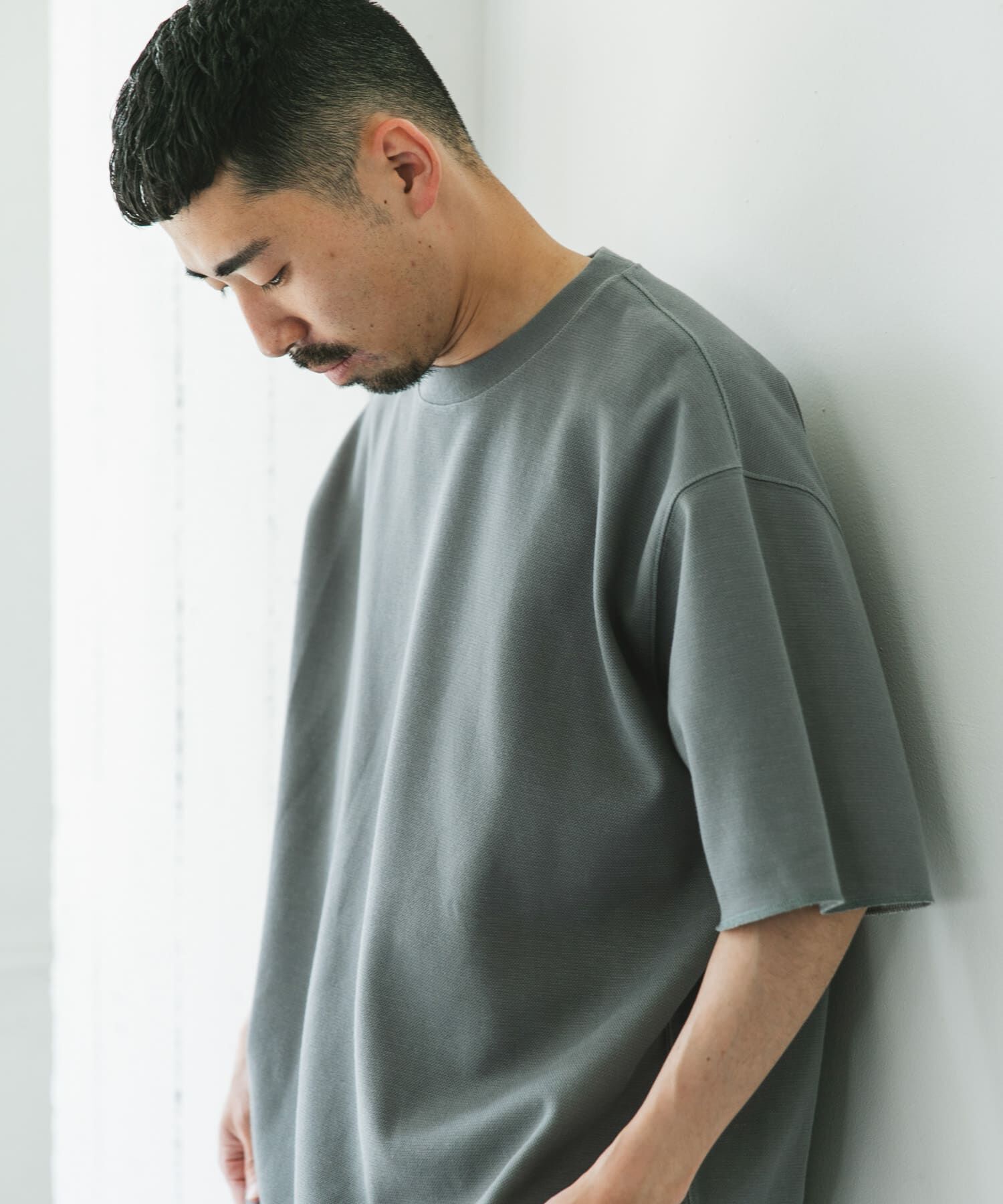 URBAN RESEARCH DOORS「鹿の子 ダブルフェイス ショートスリーブ Tシャツ」|Tシャツ・カットソー|