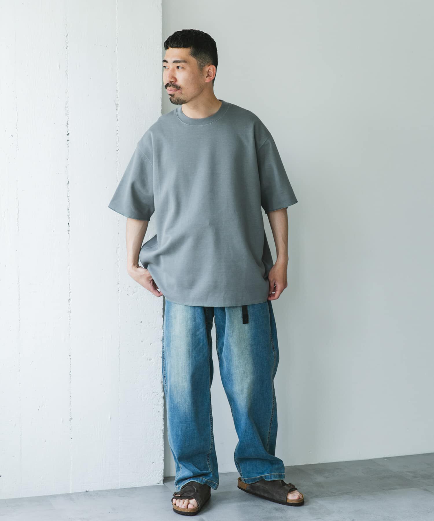 URBAN RESEARCH DOORS「鹿の子 ダブルフェイス ショートスリーブ Tシャツ」|Tシャツ・カットソー|