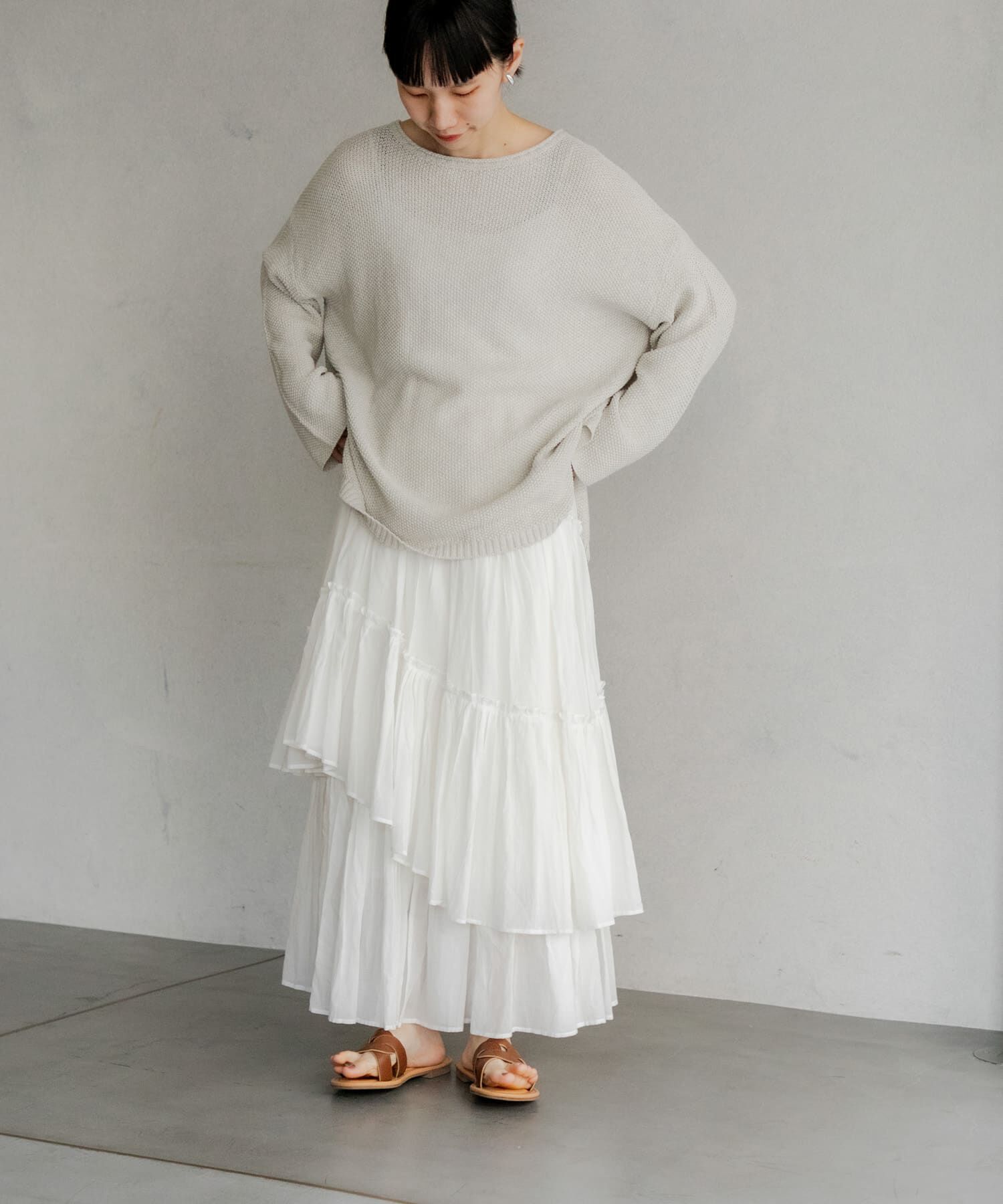 URBAN RESEARCH DOORS「ランダムティアードスカート」|スカート|