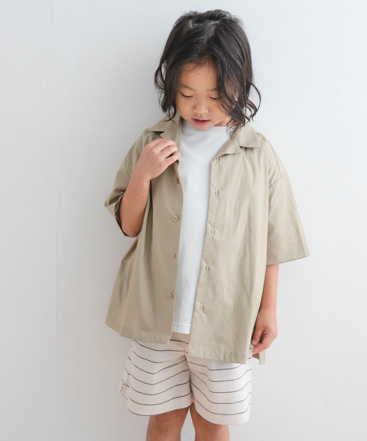 URBAN RESEARCH DOORS「『セットアップ対応』『UVカット』オープンカラーシャツ(KIDS)」|その他|