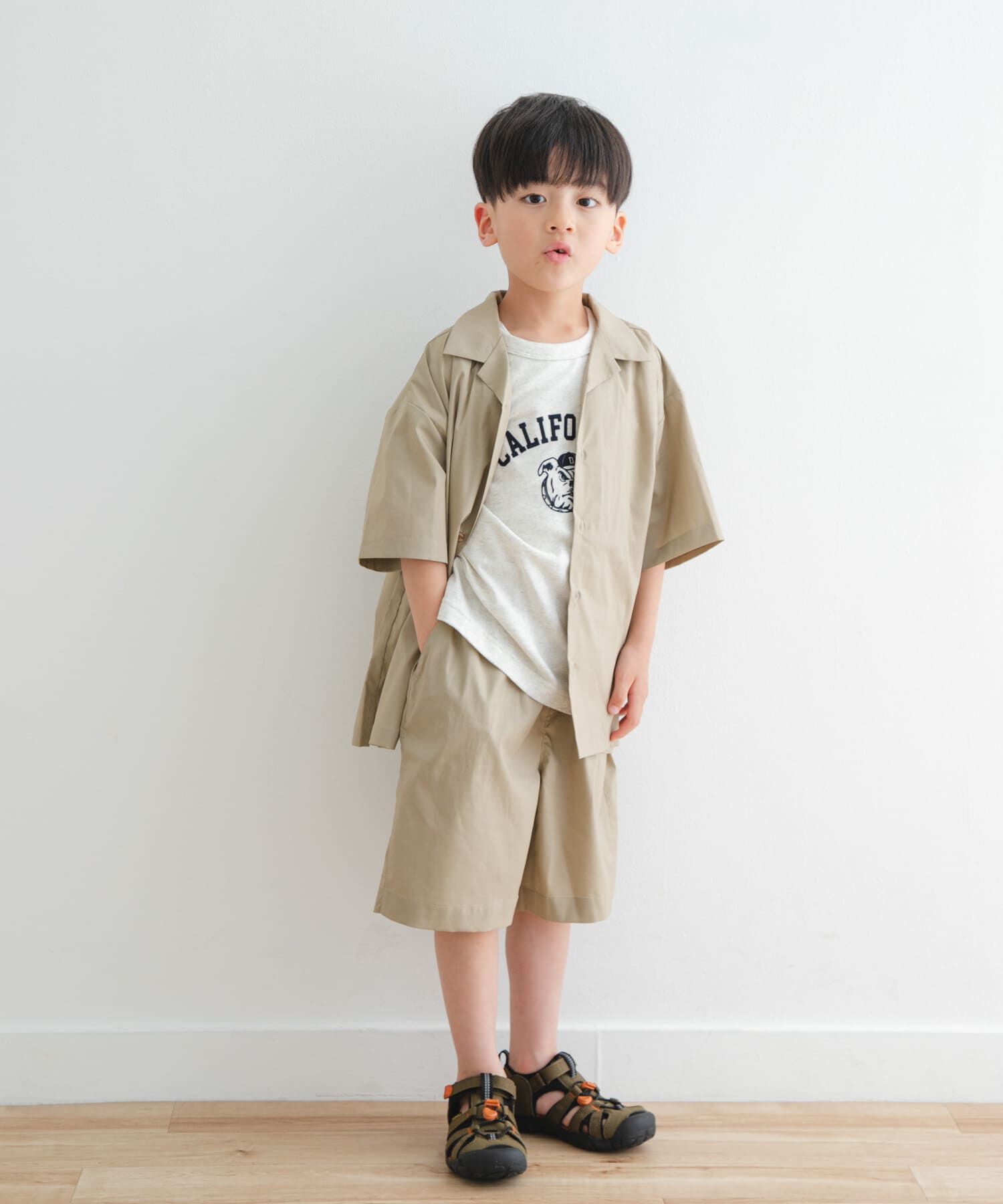 URBAN RESEARCH DOORS「『セットアップ対応』『UVカット』オープンカラーシャツ(KIDS)」|その他|