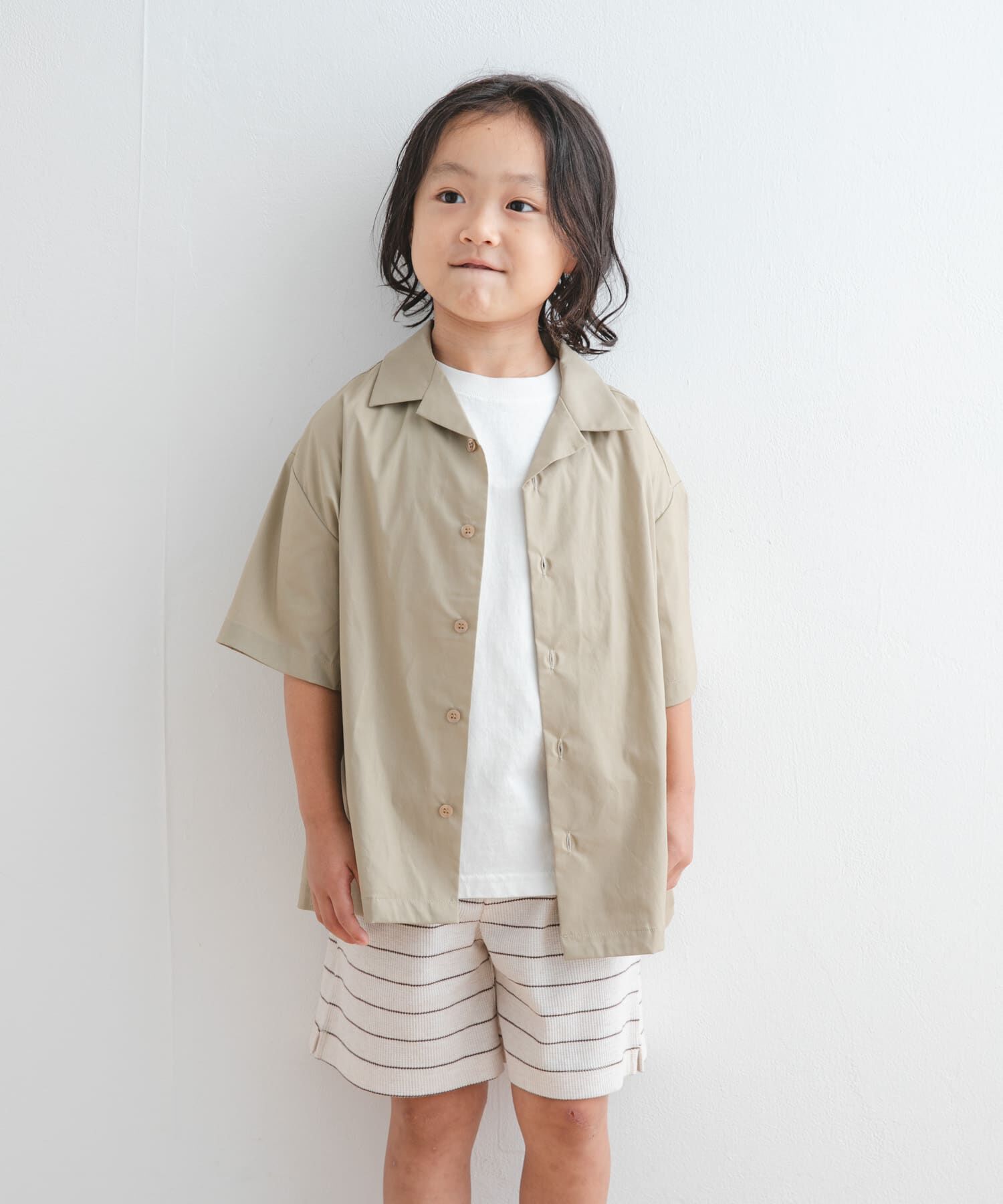 URBAN RESEARCH DOORS「『セットアップ対応』『UVカット』オープンカラーシャツ(KIDS)」|その他|