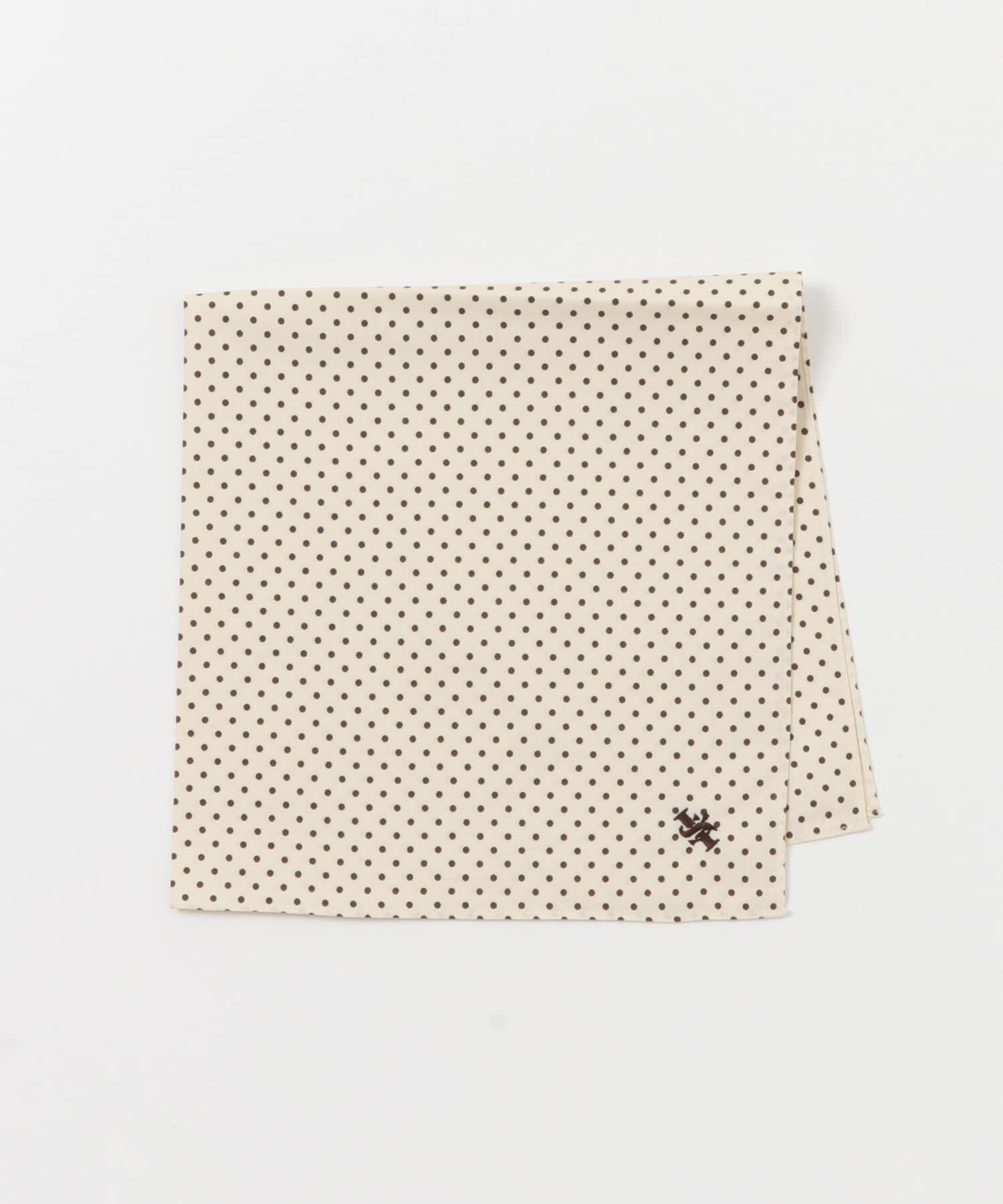 URBAN RESEARCH DOORS「LIFE STYLE TAILOR　ドット柄コットンハンカチ」|ハンカチ|ベージュ