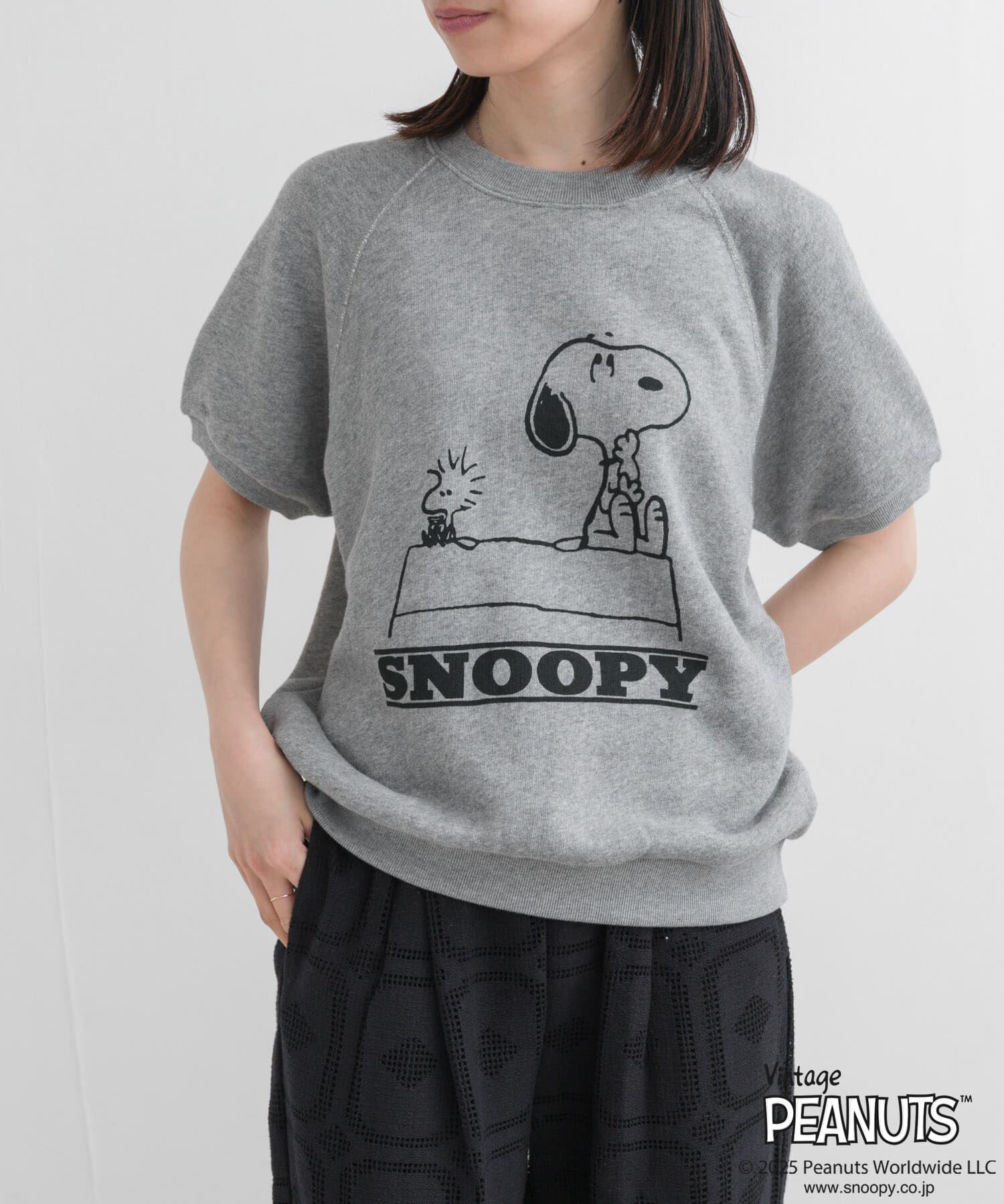 URBAN RESEARCH DOORS「『別注』Sports Wear&times;DOORS　PEANUTS甘編みスウェットTシャツ」|Tシャツ・カットソー|