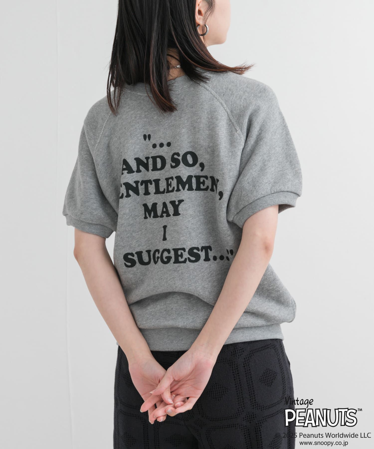 URBAN RESEARCH DOORS「『別注』Sports Wear&times;DOORS　PEANUTS甘編みスウェットTシャツ」|Tシャツ・カットソー|